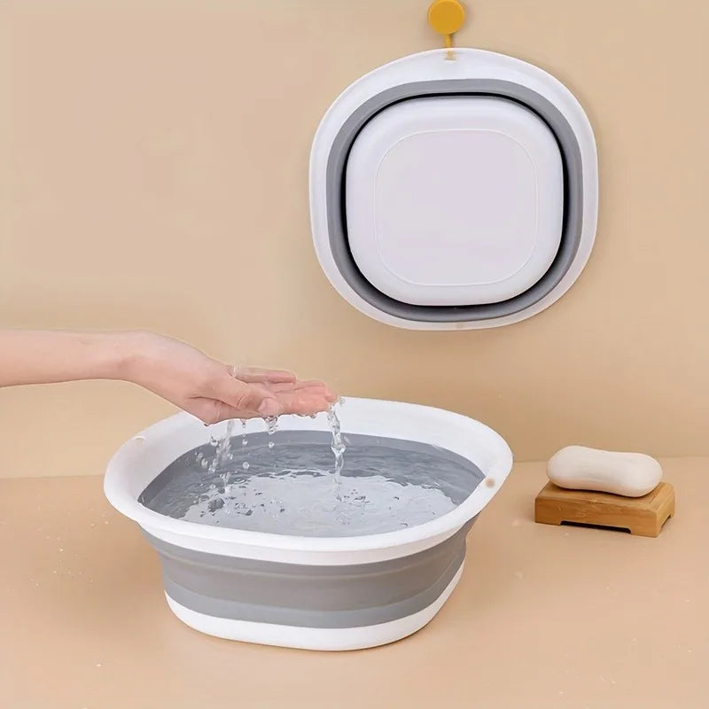 Folding Bowl Foot Bath Portable Wash Basin for Travel Silicone Folding Bowl Pedicure Tubs Foldable Basin Portable Foot Bath
