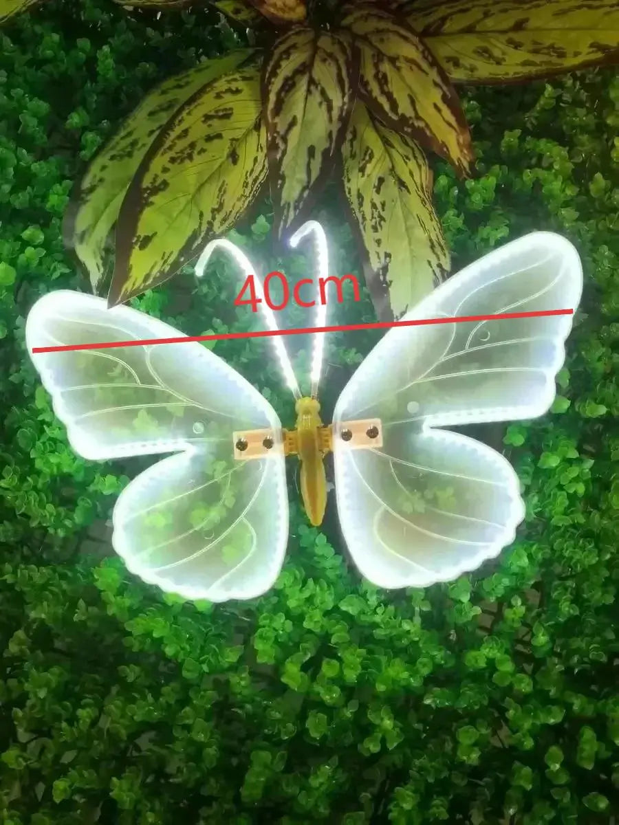 4 Pieces of LED outdoor simulation dynamic butterfly decoration realistic party wedding decorations items