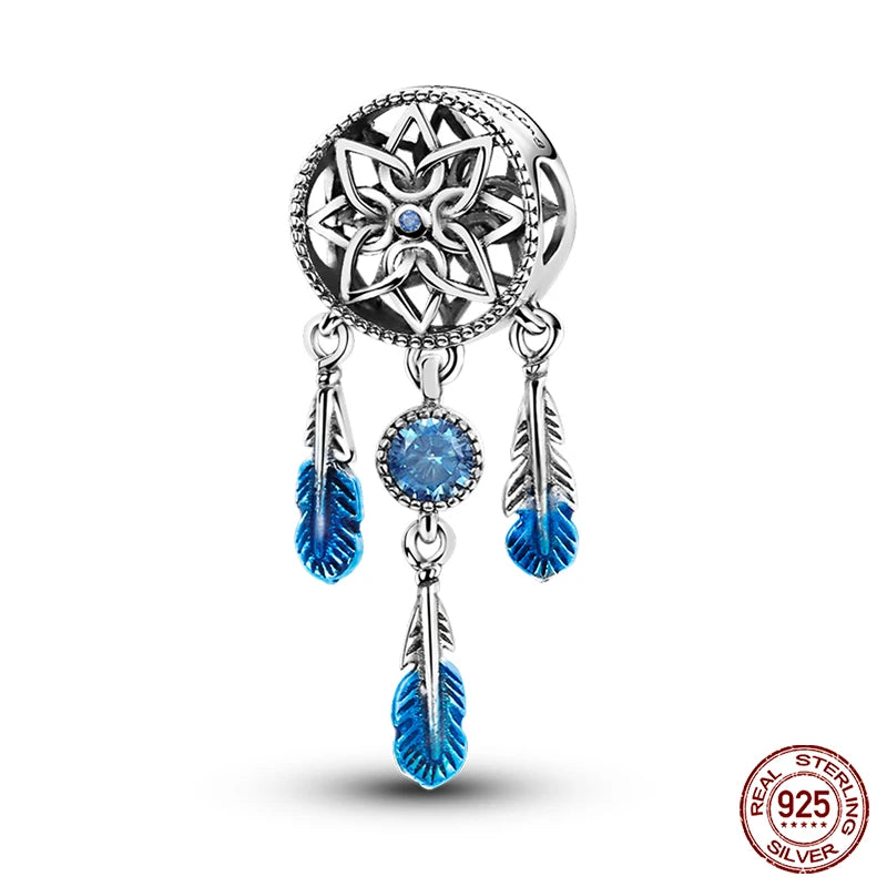 Fit Qikaola 925 Original Bracelet Fashion Bee Astronaut Eiffel Tower 925 Silver Charms Beads Fine DIY Birthday Jewelry For Women