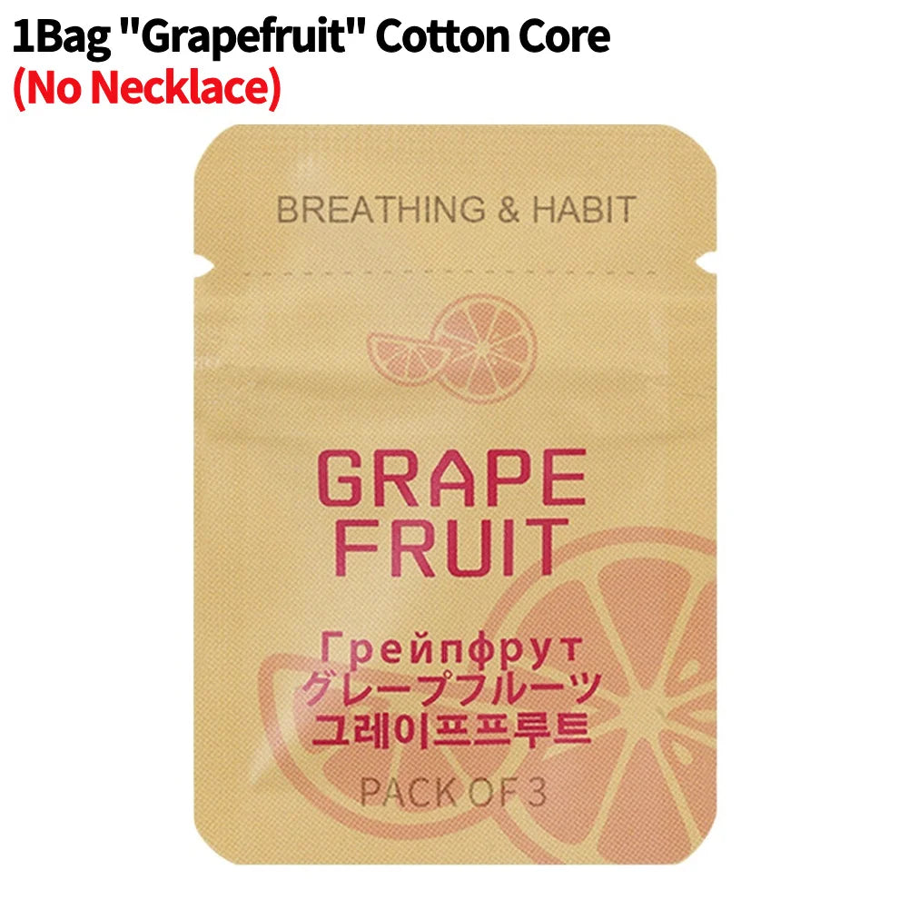 Breathing Necklace with Filter Cotton Quitting Smoking Meditation Pendant Wear Resist Quit Smoking Necklace Stop Smoking Aids