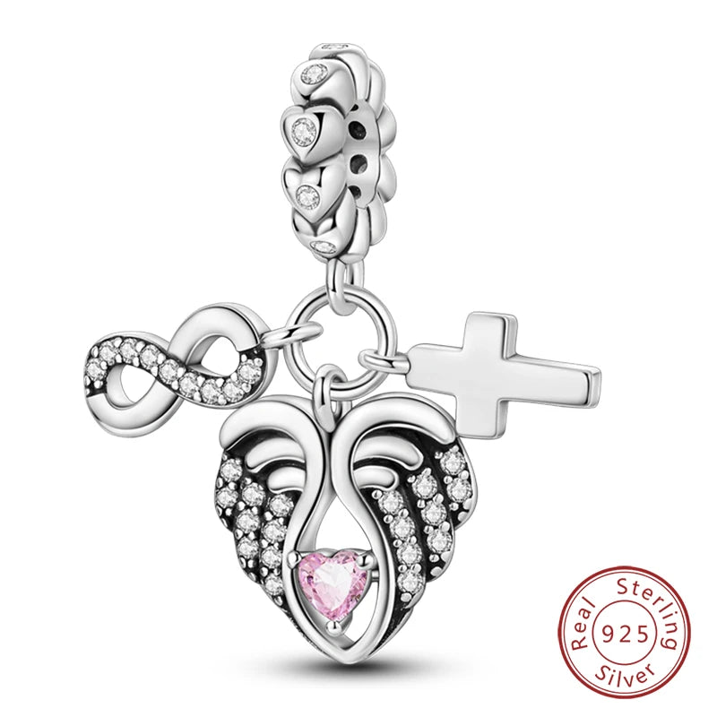 925 Silver Fashion Camera Coffee Cup Flower Charms Beads Fit Qikaola 925 Original Bracelet DIY Birthday Jewelry Making For Women