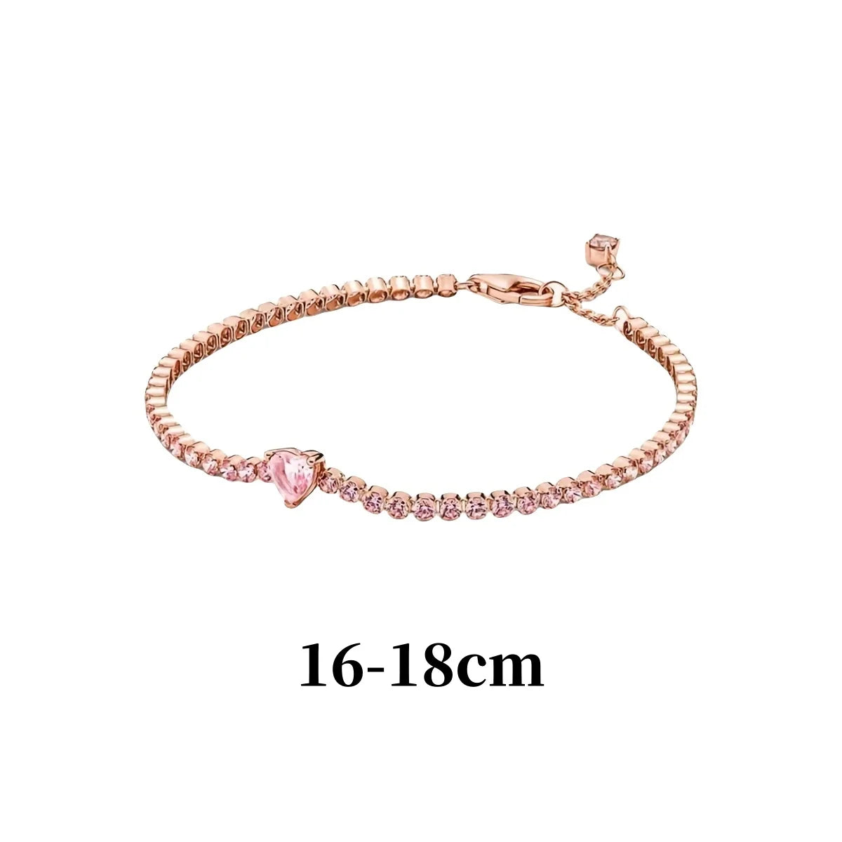 Luxury Original 925 Sterling Silver Necklace Bow Round CZ Red Heart Pendant Necklace Charm Women Classic DIY Gift Making