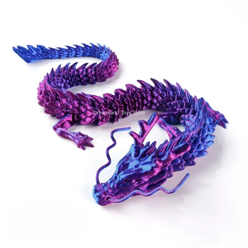 22/30/45cm New Luminous 3D Printed Dragon Glow in The Dark Flying Dragon Rotatable Articulated Wing Dragons Home Ornaments