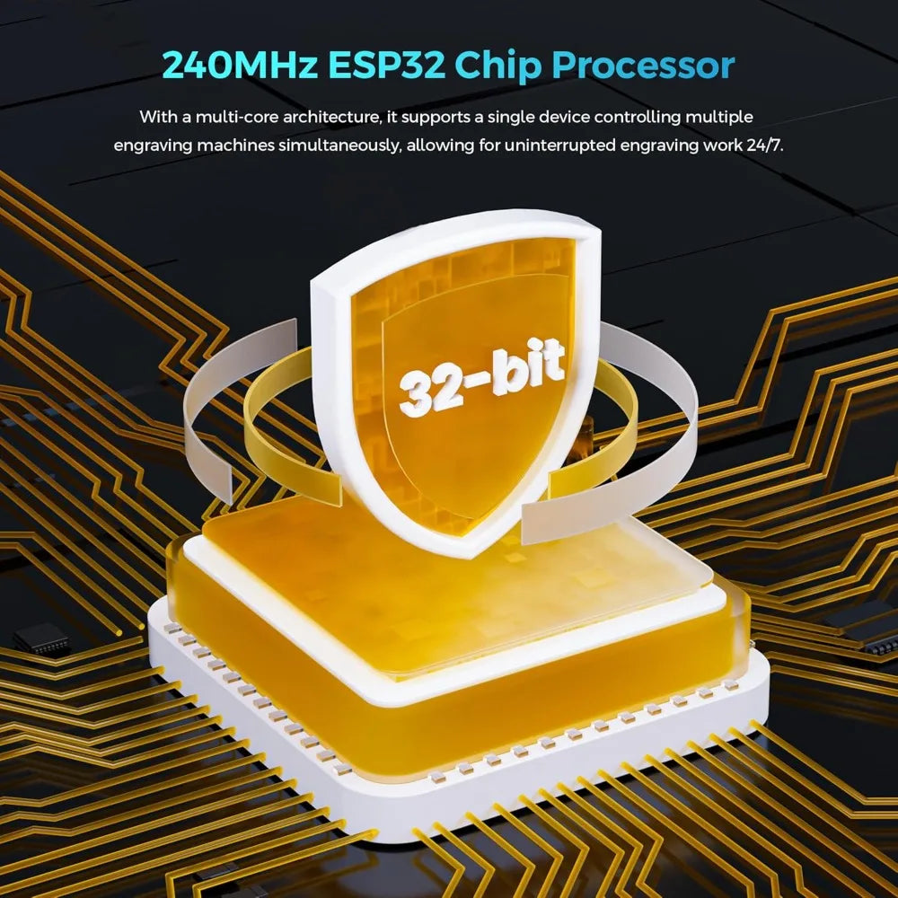 Laser Engraver Ray5 10W, 60W DIY Cutter and Engraving Machine with 3.5" Touch Screen,0.06mm  Spot 10000mm/min Fast shipping