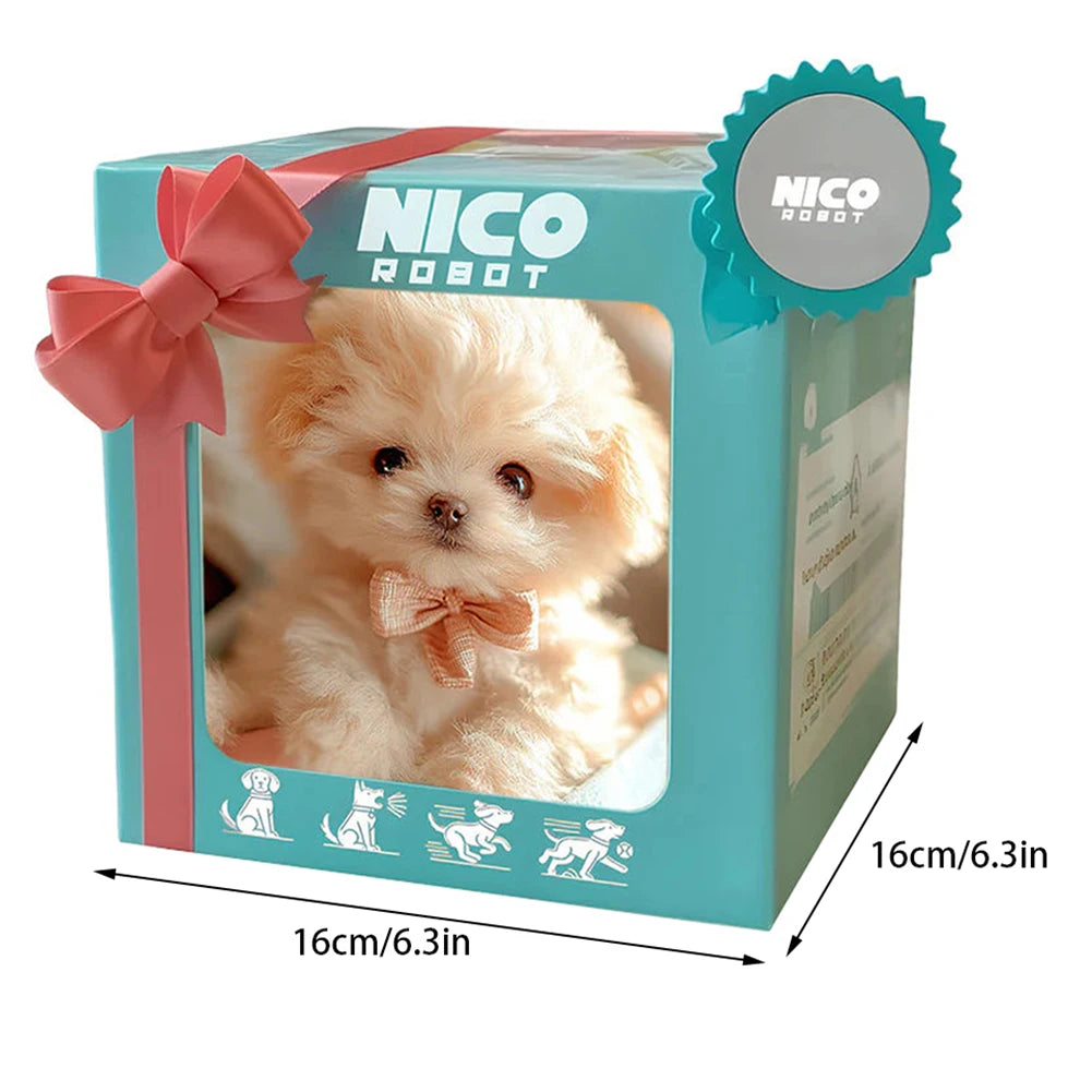 Plush Puppy Toy Electronic Interactive Animal Dog Robot Puppy Kids Doll Plush Simulation Smart Dog Toy Present for Boys Girls