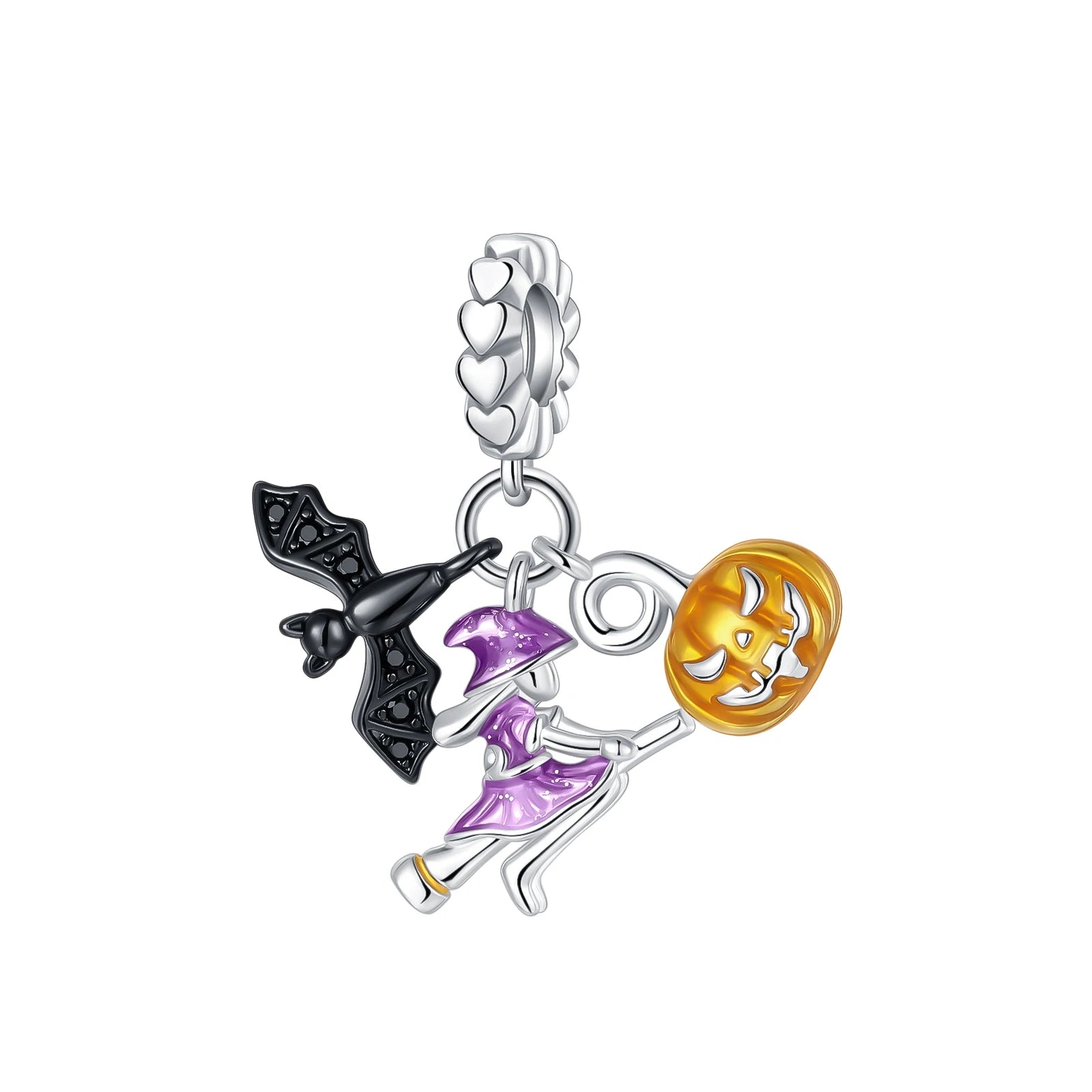 Skull Demon pumpkin Head Ghost Halloween pendant Jewelry Beads for s925 Original Bracelet Plata De Ley 925 boutique charms gift