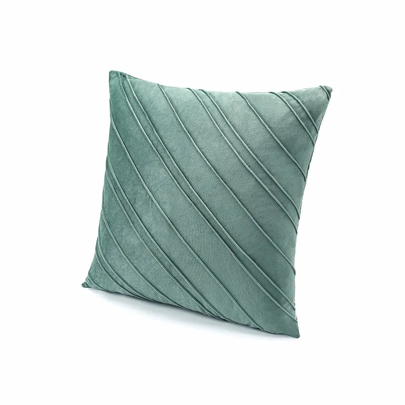 1PC Solid colour velvet plaid pillow set sofa cushion office lumbar cushion lumbar protection Dutch velvet bedside cushions