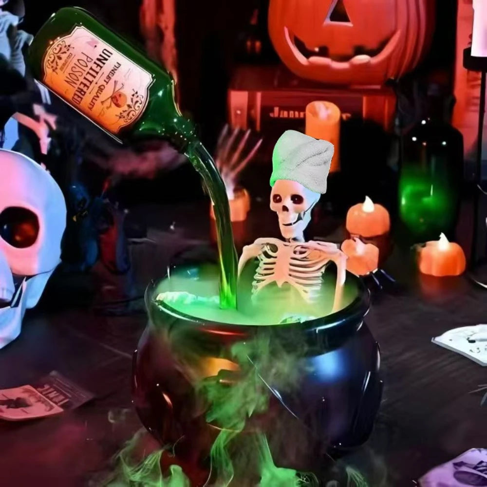 Halloween Decoration Room Decoration Magic Floating Bottle Wizard Bowl Diffuser Spooky Ghost Props Indoor Home Bar Decor