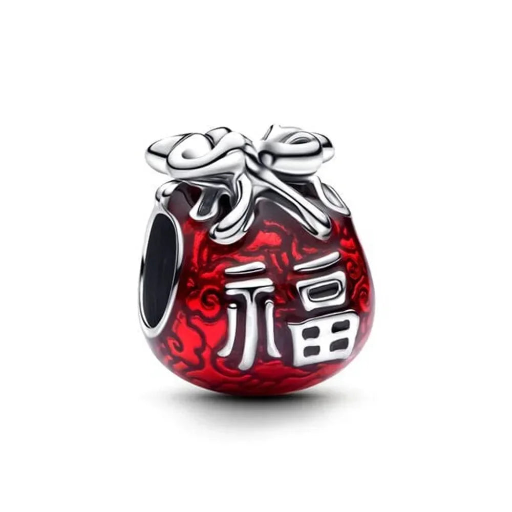 New Original 925 Sterling Silver Crown Bow Heart Set Ring Necklace Earring Crystal Women Valentine's Birthday Gift DIY Jewellery