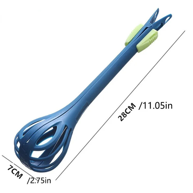 1PC Kitchen Hand Whisk Egg Whisk Poached Egg Tongs Food Tongs Baking Whisk Cream Beater Kitchen Multifunctional Tool  Cooking