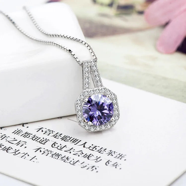925 Sterling Silver AAA Zircon Necklace Chain High Quality Fashion Jewelry For Women Men Wedding Birthday Party Gift