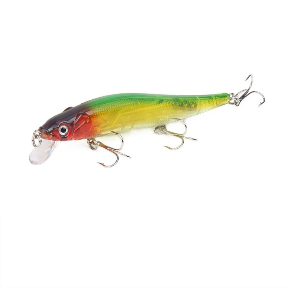 1Pcs Fishing Lure 115mm/14g Minnow Crankbait Wobblers 3D Eyes Perch Artificial Bait Pike Carp Bait Swim Bait Fishing Pesca