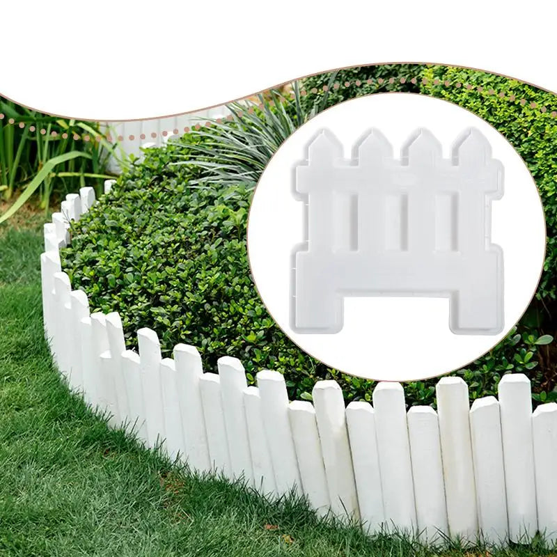 Garden Border Mould DIY Fencing Landscaping Decorative Resin Casting Reusable for Lawn Porch Terrace Roadside Flower Bed