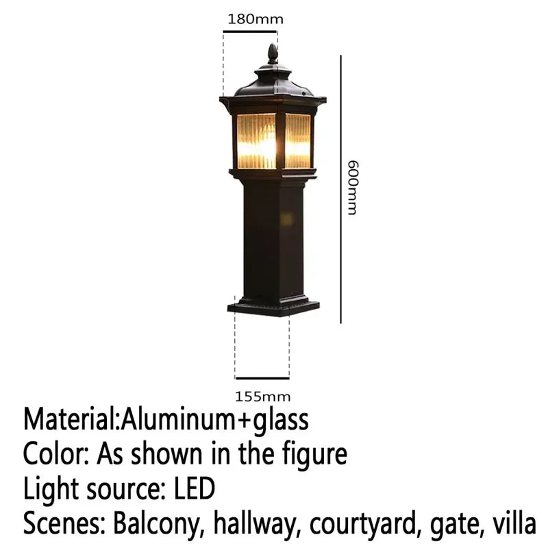 GISELLE Contemporary Outdoor Lawn Lamp LED Electric Waterproof Villa Garden Courtyard District Residential Quarters Lawn Lamp ﻿