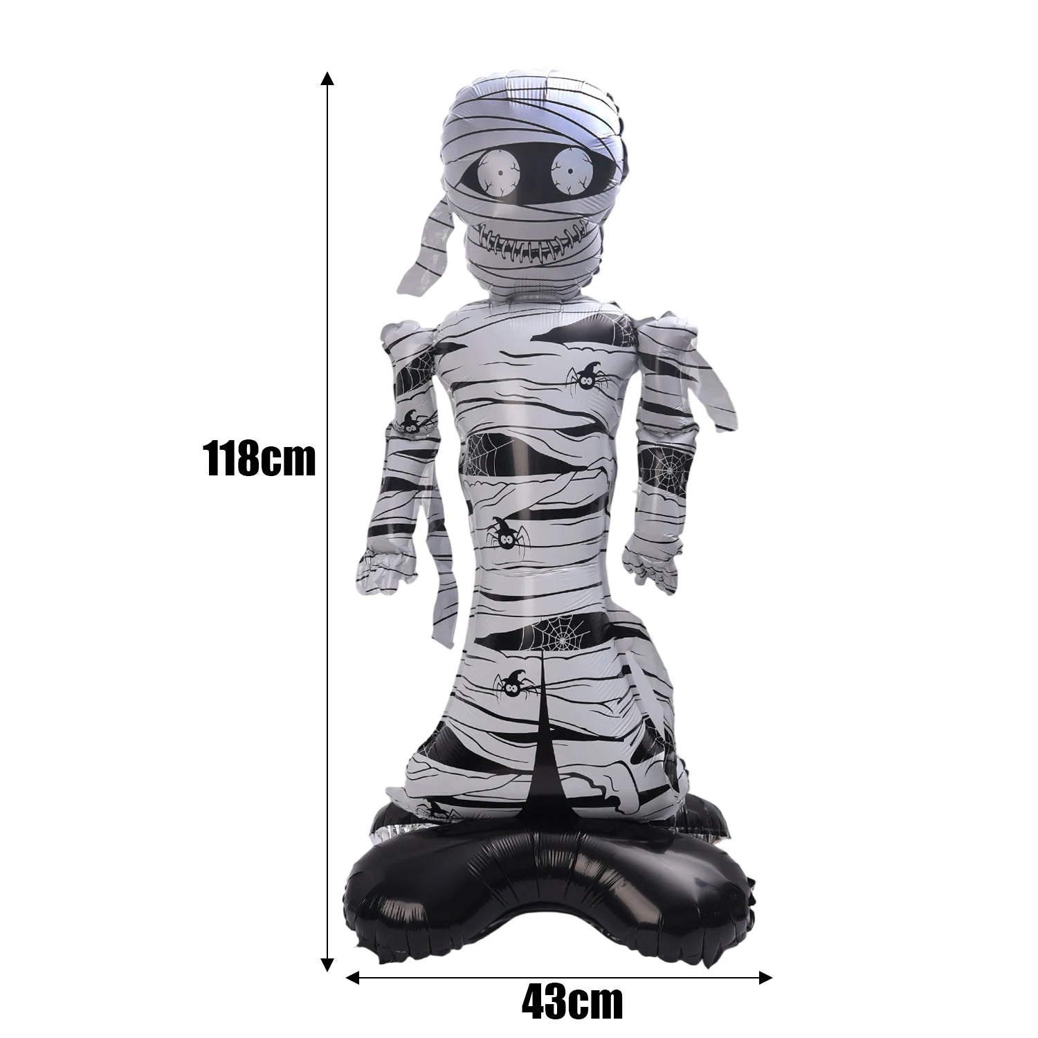 Halloween Balloon Giant Ghost Pumpkin Skull Castle Aluminum Film Standing Balloon for Halloween Party Yard Garden Scary Decor