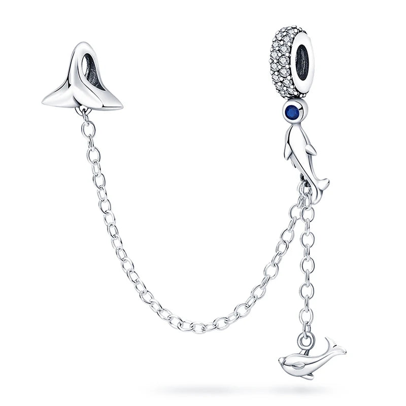 Ocean Trendy 925 Silver Dolphin Crab Boat Beach Charms Beads Fit 3mm Original Bracelets DIY Thoughtful Fine Jewelry Making Gifts