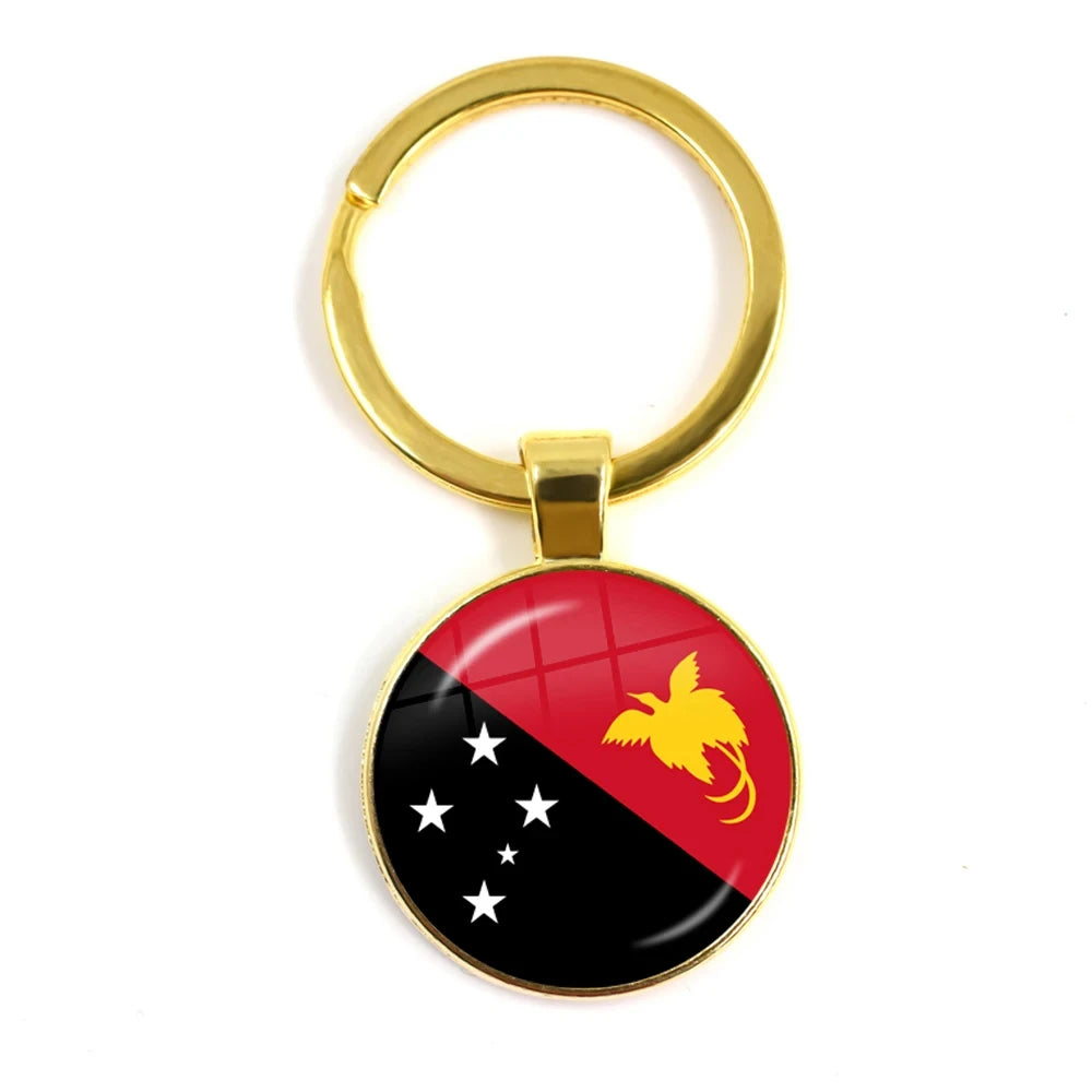 South Africa,Mozambique,Liberia,Cameroon,Cape Verde,Papua New Guinea,Algeria,Belgium,Portugal National Flag Keychains For Gift