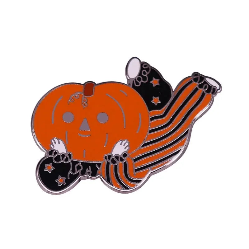 NEW Gothic Enamel Pins Halloween Terror Metal Brooch   Send Friend Fans Boutique Medal Gift Fashion Anime Badges Collecting