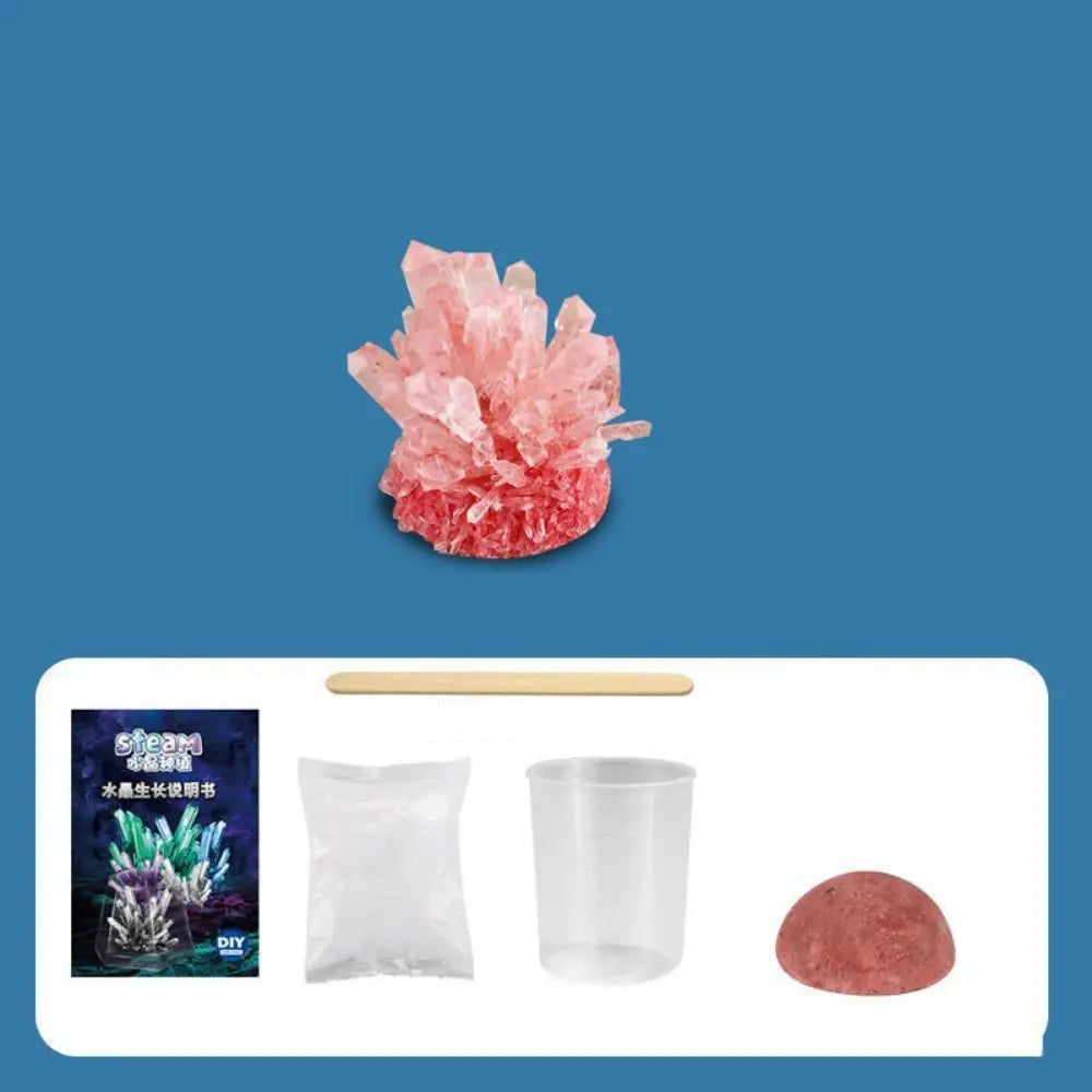 Crystal Growing Kit, Grow 6 Crystals with Light Up Display Stand, Science Kit for Kids Ages 8-14, Educational STEM Toy Gifts