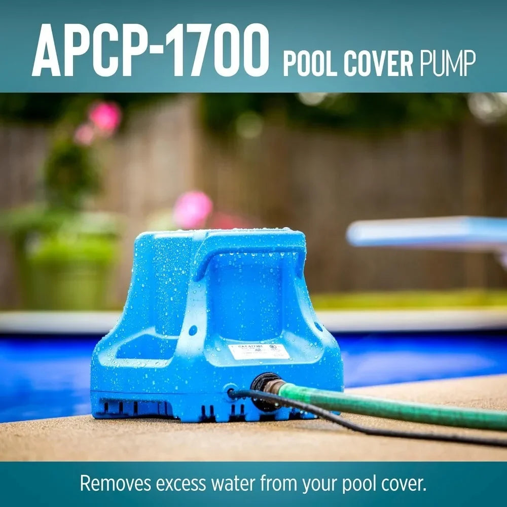 Garden Furniture -Hot-Sell!Light Blue,APCP-1700 115-Volt, 1/3 HP, 1745 GPH, Automatic,Submersible,Swimming Pool Cover Pump with