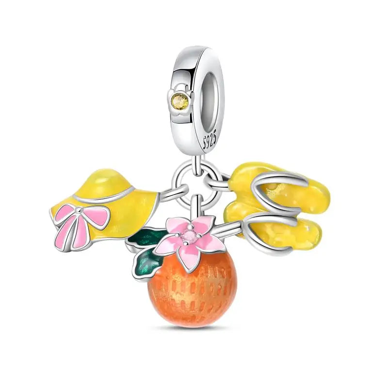 925 Sterling Silver Crab Beach Ocean Vacation Beads 3mm DIY Holiday Fine Jewelry Gift Making