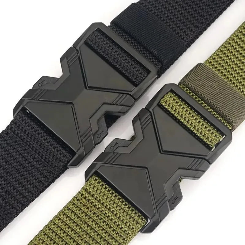 1pc Men's Tactical Sports Belt, Adjustable Quick Release Buckle Multipurpose Outdoor Training Mountaineering Belt For Ideal Gift