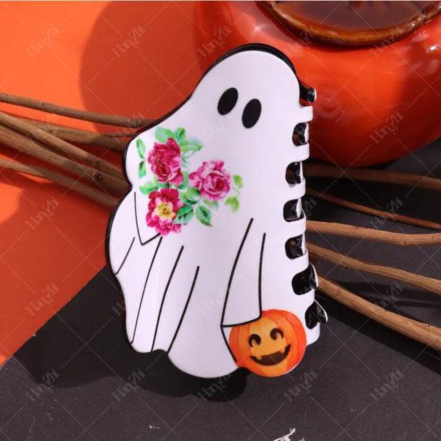 HANGZHI Dark Dragonfly Bat Spider Web Hair Clips Horror Exaggerates Halloween Hair Accessories for Women Kid New Funny Hairpin
