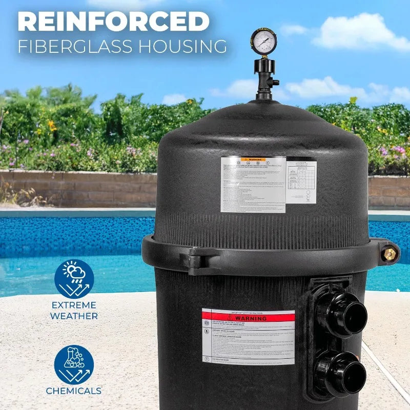 425 SQ/FT Pool Cartridge Filter In-Ground Above Ground Swimming Pool and Spa Filter System (4-Pieces Filter Set) 2