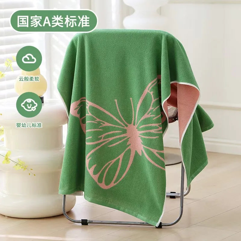 450g thickened pure cotton bath towel for adults, suitable for both men and women, 70*140cm, soft, absorbent, non-pilling, large