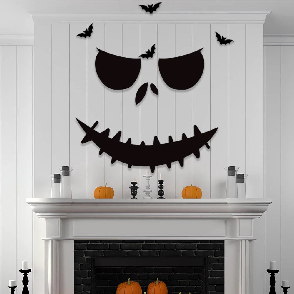 Halloween Decorations,Skeleton,Pumpkins,Halloween Horror Door Stickers,Ghost Festival,party Decor,felt Wall Stickers,Room Decor
