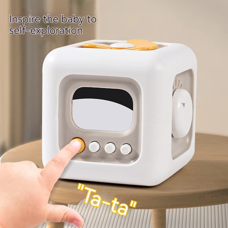 Busy Cube Montessori Toys Travel Sensory Toys for Toddlers 1-3, Learning Fine Motor Skills| 1st Birthday Gifts Boy 12 Months +