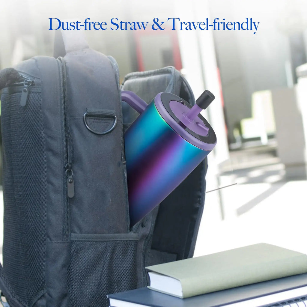 2 Pack Magnetic Straw Caps Compatible with BrüMate All Era and Resa Tumblers, Silicone Straw Caps Toppers Compatible with Brumat