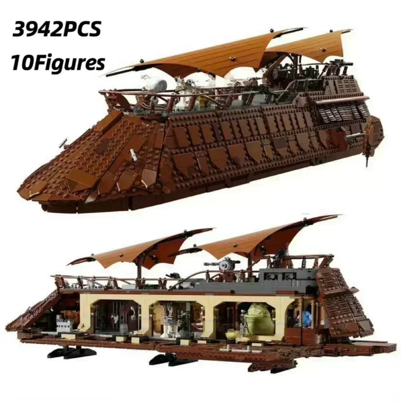 MINISO 2024 New 75397 Sail Barge Building Block Classic Sailboat Model Bricks Assembly Toys For Kids Girl Adult Christmas Gifts