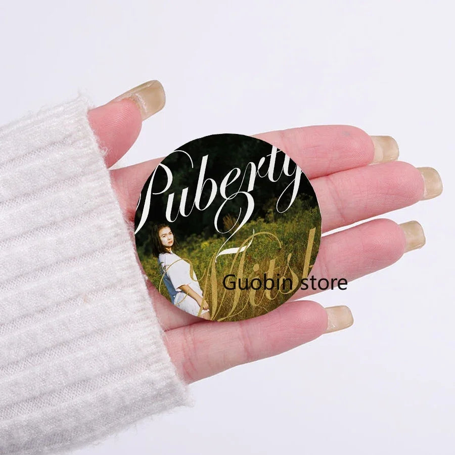 58mm Singer Mitski Enamel Pins Black and White Handmade Brooch Cartoon Cosplay Badge on Backpack Jewelry Accessories Gifts