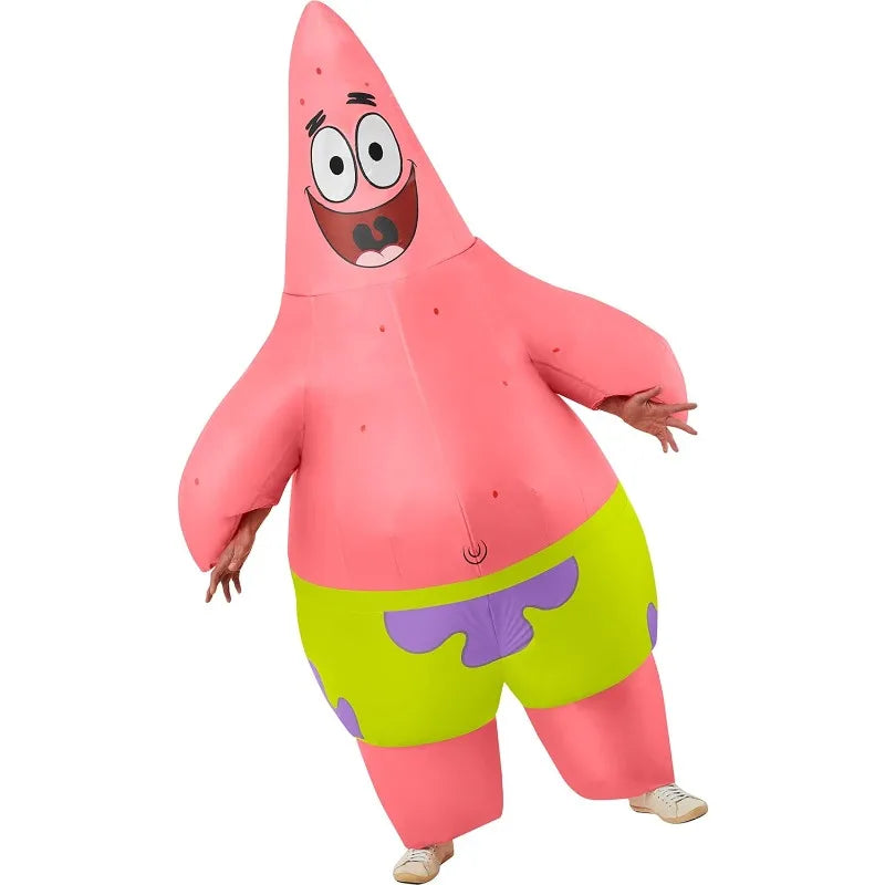 Adult SpongeBob SquarePants Inflatable Patrick Star Cosplay Costumes Halloween Christmas Theme Party Funny Cartoon Cute Costumes