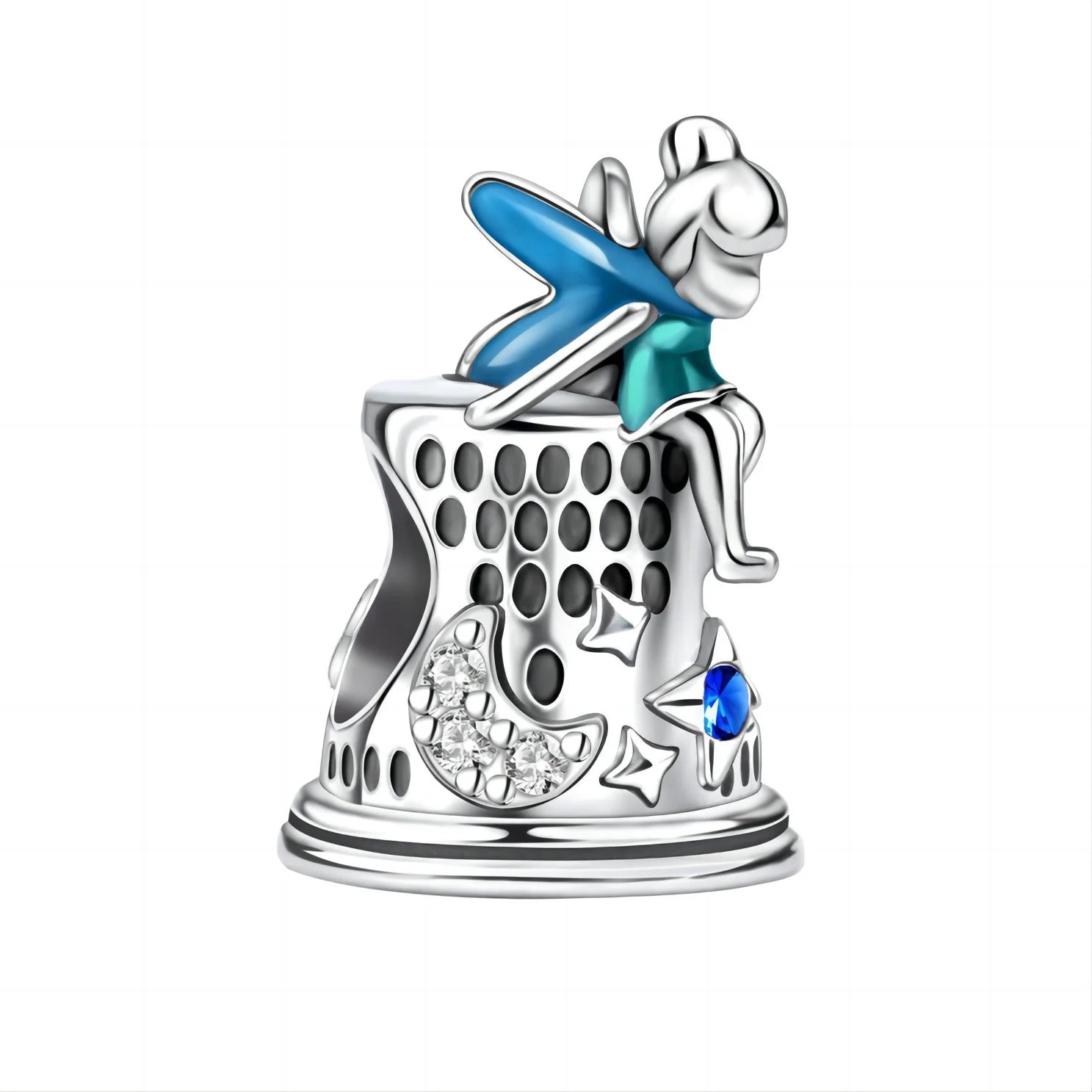 Pink Bow Ring Set Original 925 Sterling Silver Colorful Zircon Ring Earrings Bracelet Necklace Original DIY Women's Jewelry Gift