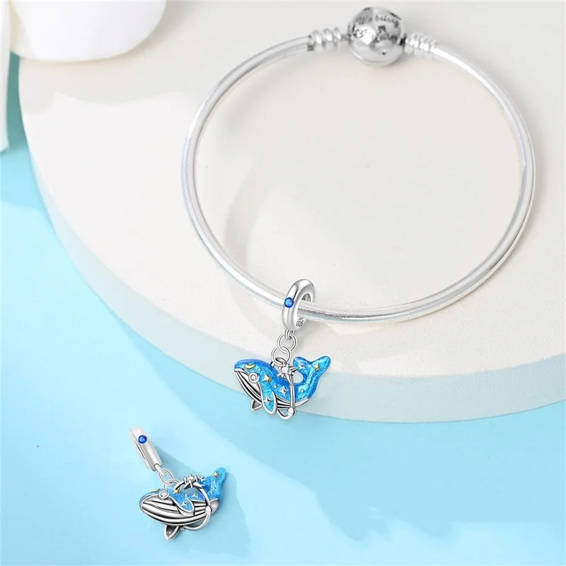 925 Sterling Silver Crab Beach Ocean Vacation Beads 3mm DIY Holiday Fine Jewelry Gift Making