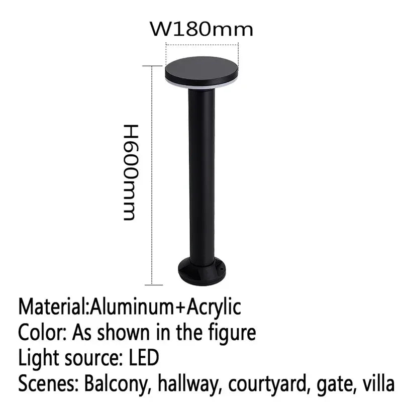 GISELLE Contemporary Outdoor Lawn Lamp LED Electric Waterproof Villa Garden Courtyard District Residential Quarters Lawn Lamp ﻿