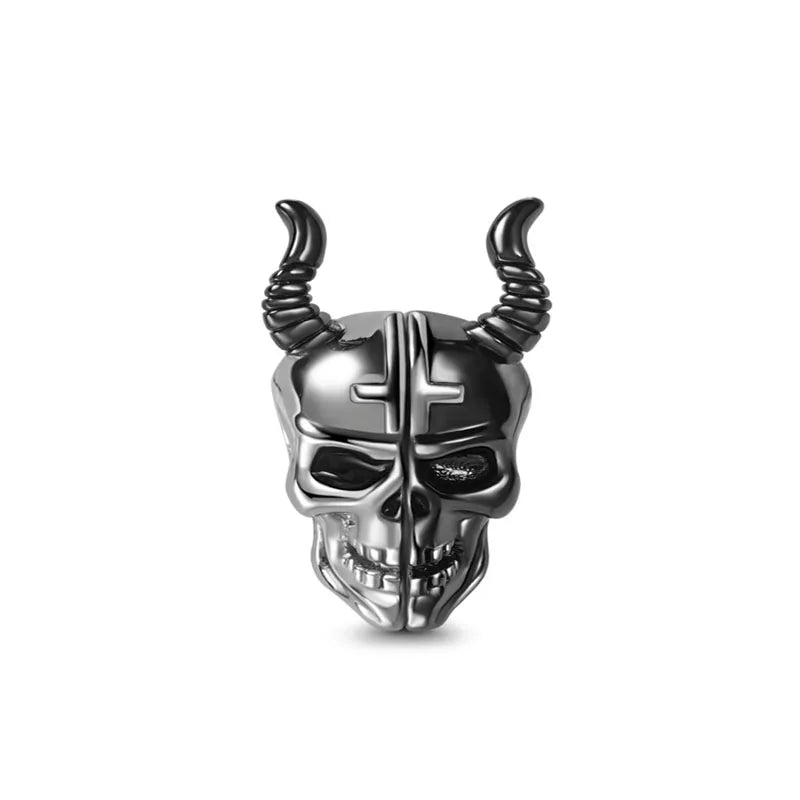 Miniso Scared Skeleton Ghost Series 925 Sterling Silver Charm Halloween hat Bead Fit Women Original Bracelet Jewelry For Gift