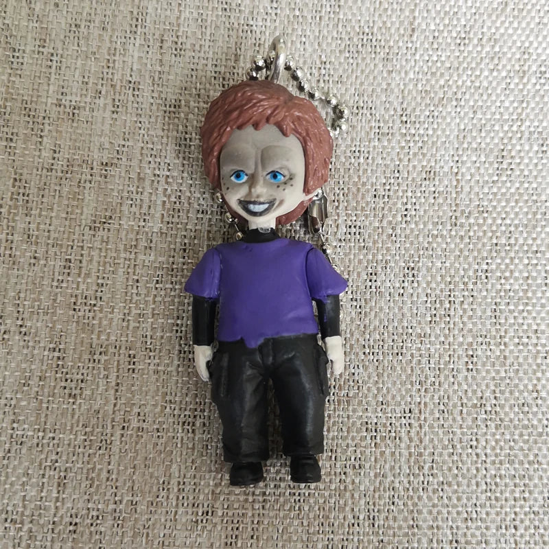 Original Chucky Anime Cartoon Horror Bride Figure Keychain Pendant Limite Collect Movie Film Model Toy Halloween Gift for Adult