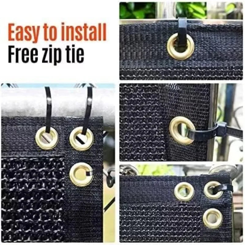 180GSM 6ft x 50ft Fence Privacy Screen Heavy Duty Fence Cover Garden Wall Backyard Black table and chairs set