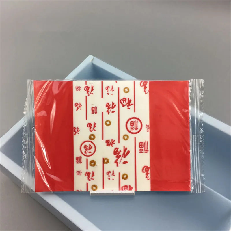 100Pcs DIY Handmade Nougat Candy Packaging Oil Paper Milk  Taffy Wrapper New Year Xmas Party Decor