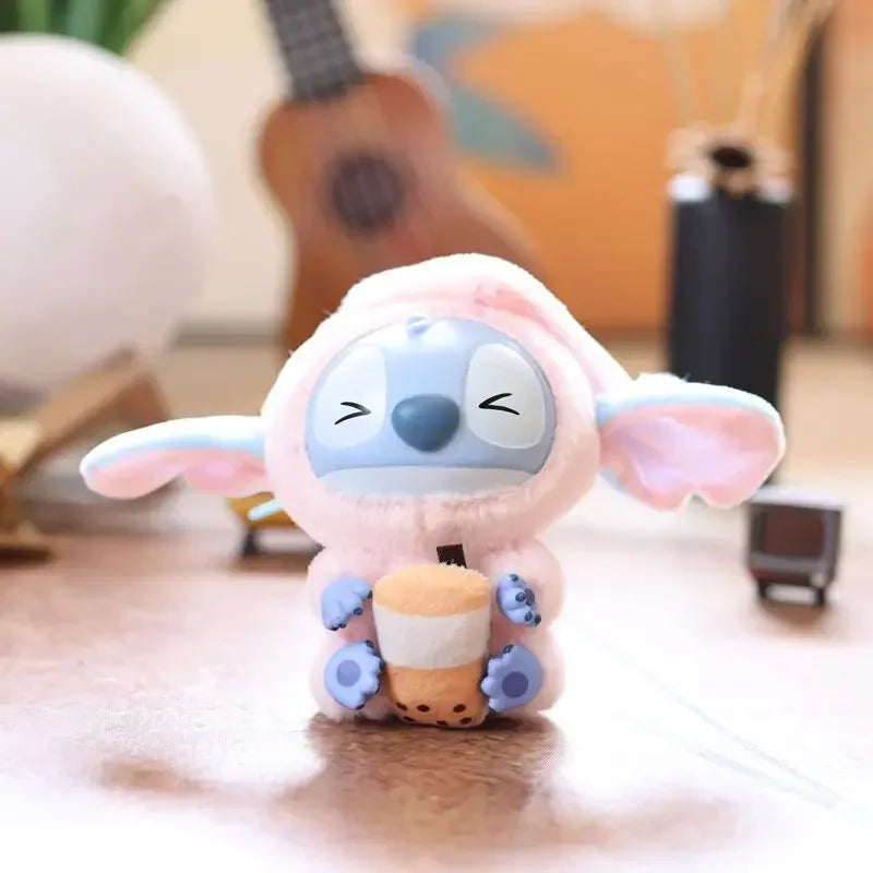 Stitch Eat Something Before Sleep Doll Pendant Stitch Lilo&stitch Keychain Keyring Series Backpack Pendant  Accessories Toy Gift