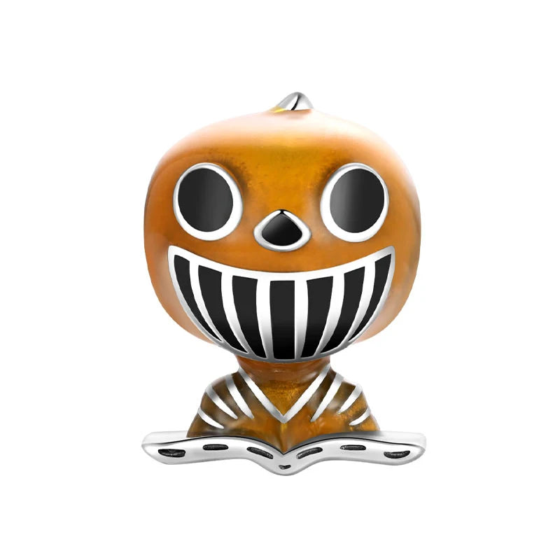 Halloween Dark Demons Pumpkin Bat 925 Sterling Silver Bead Charm Hang Fit Original Bracelet Necklace DIY Fashion Jewelry Making﻿