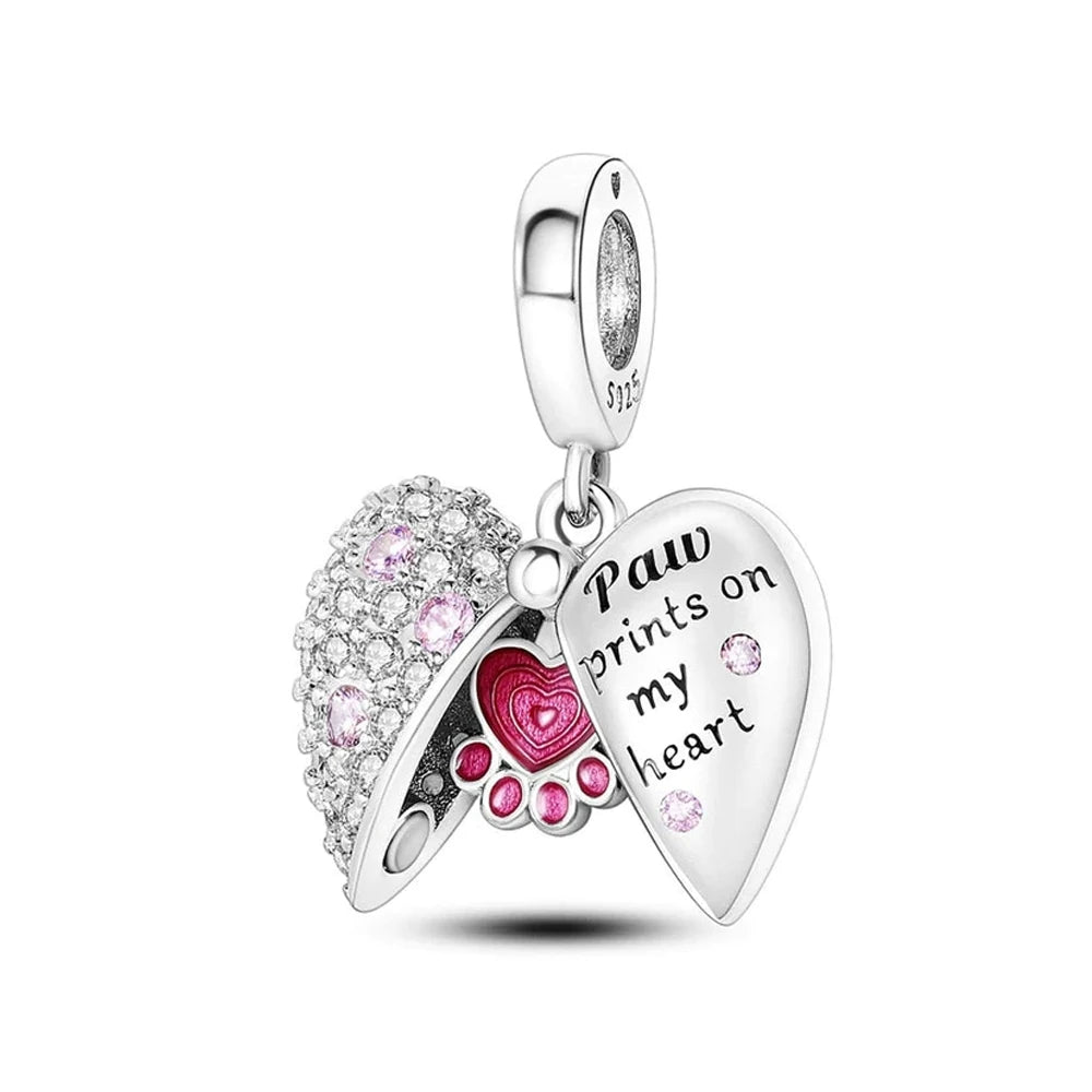 Valentine's Day Charm An Arrow Pierces The Heart Pendant Forever Love Bead Fit Original Bracelet DIY Accessories Jewelry Gift