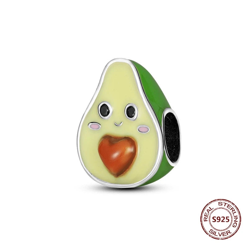 925 Sterling Silver Strawberry Turtle Owl Charm Beads Suitable For Original Bracelet Women DIY Jewelry Making Birthday Gifts