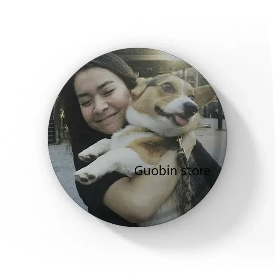 58mm Singer Mitski Enamel Pins Black and White Handmade Brooch Cartoon Cosplay Badge on Backpack Jewelry Accessories Gifts