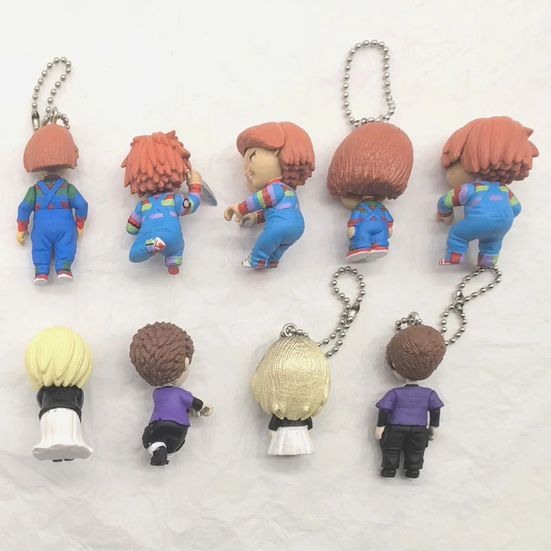 Original Chucky Anime Cartoon Horror Bride Figure Keychain Pendant Limite Collect Movie Film Model Toy Halloween Gift for Adult