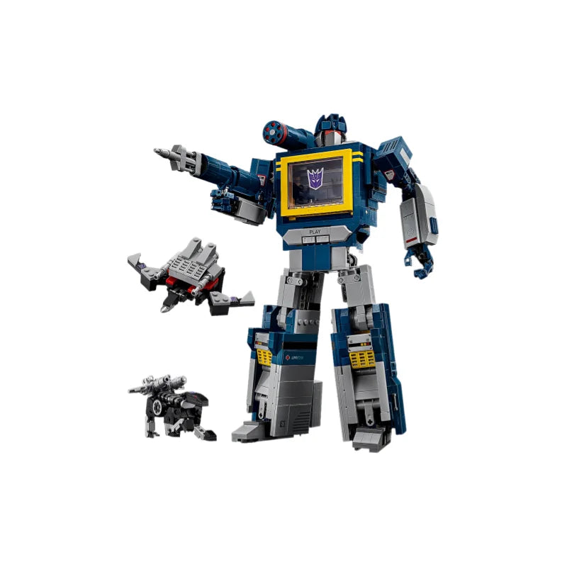 2025 New Icons 1505PCS  Blue Robot Model Building Blocks Creative Truck Car Mech Bricks Assembly   For Boy Toys Holiday Gift