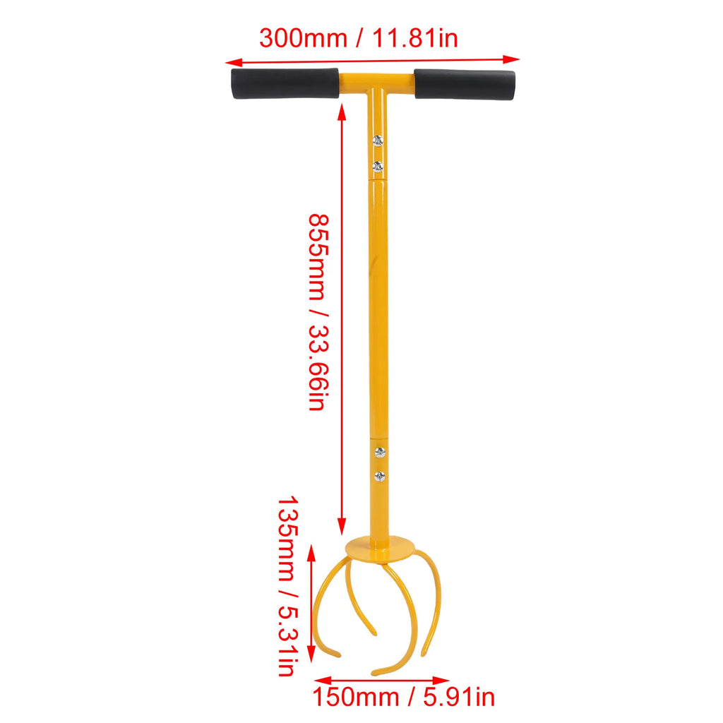 Garden  Tiller Hand Tiller Stainless Steel Garden Claw Cultivator Soil Aerator for Flower Beds Vegetable Gardens Orchards